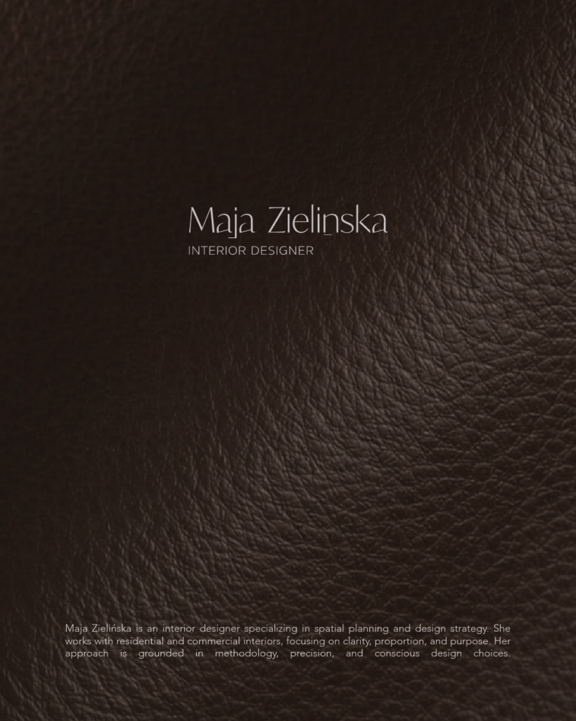 Maja ZIELIŃSKA interior designer - logo project - branding idea
